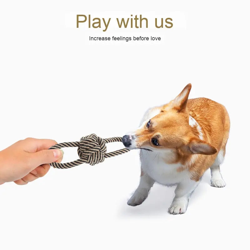 New Braided Cotton Rope Chew Toy Teeth Cleaning Dog Toy