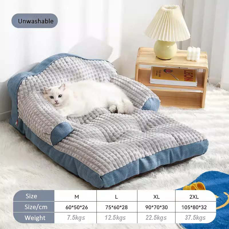 Pet lazy sofa Pet cat litter, universal cat bed for all seasons, comfortable and warm home sofa bed, large dog sleeping mat