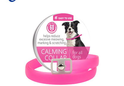 Collar calmante para mascotas, ajustable, antiestrés, con feromonas para gatos 