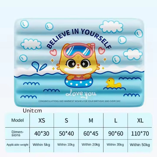 Designer Custom Accessories Gel Cat Dog Pet Cooling Mat for Dogs