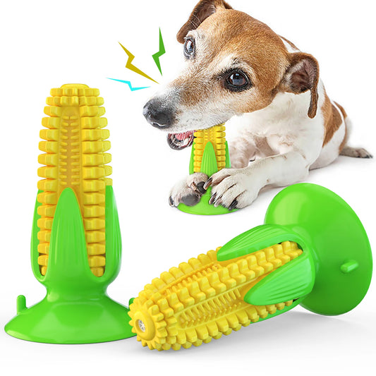 Puppy Teething Chew Toys Squeaky Corn Stick Tough Toys