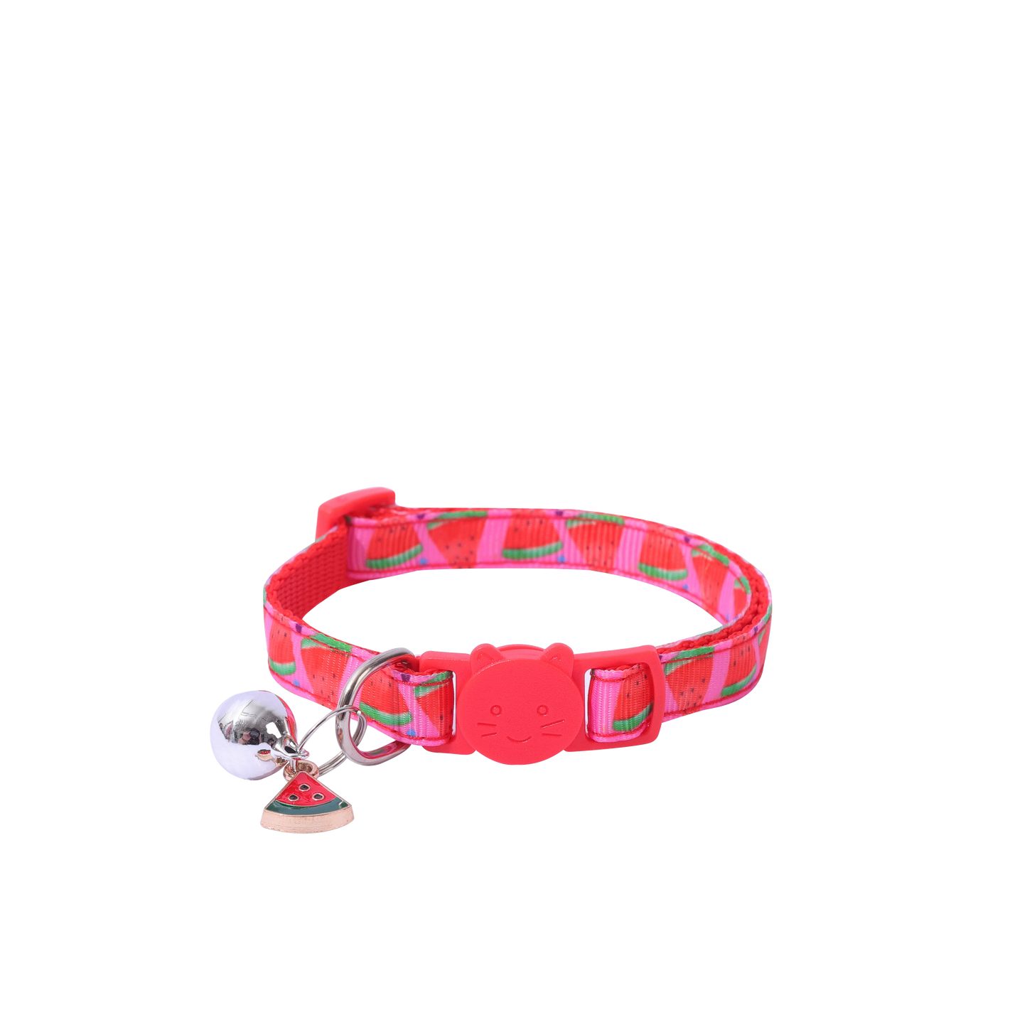 6pcs Ribbon Fruit Cat Collar with Fruit Accessories Bell