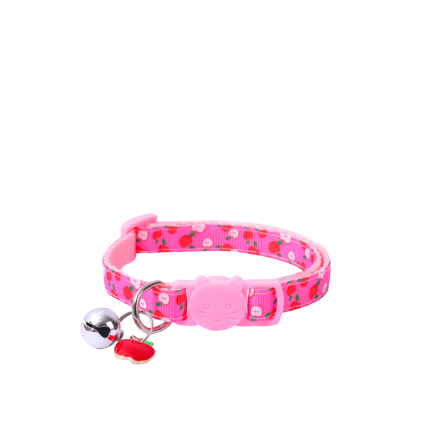 6pcs Ribbon Fruit Cat Collar with Fruit Accessories Bell