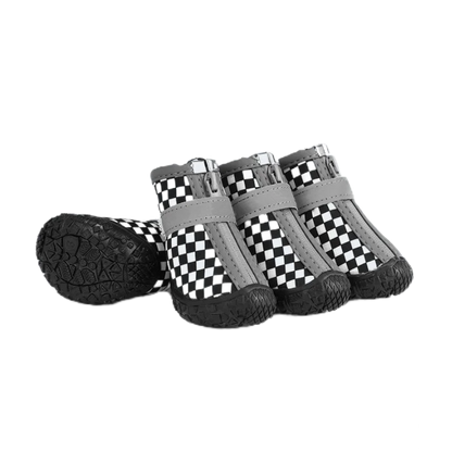 4pcs Breathable Soft-soled Rain Boots Dog Foot Cover Waterproof Pet Shoes