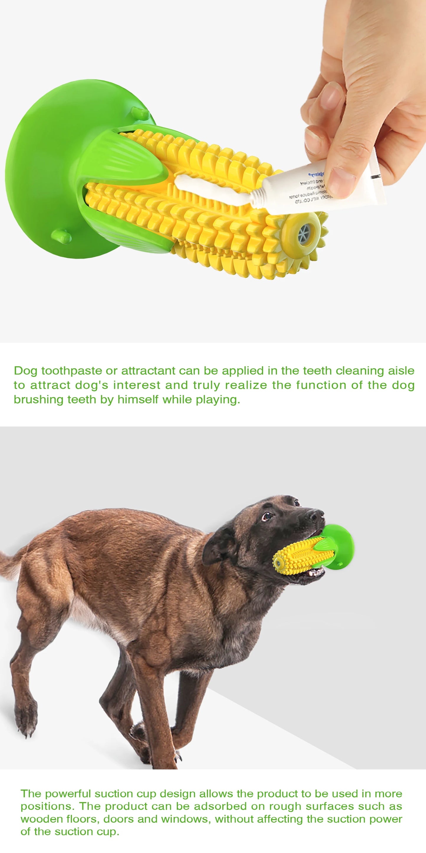 Puppy Teething Chew Toys Squeaky Corn Stick Tough Toys