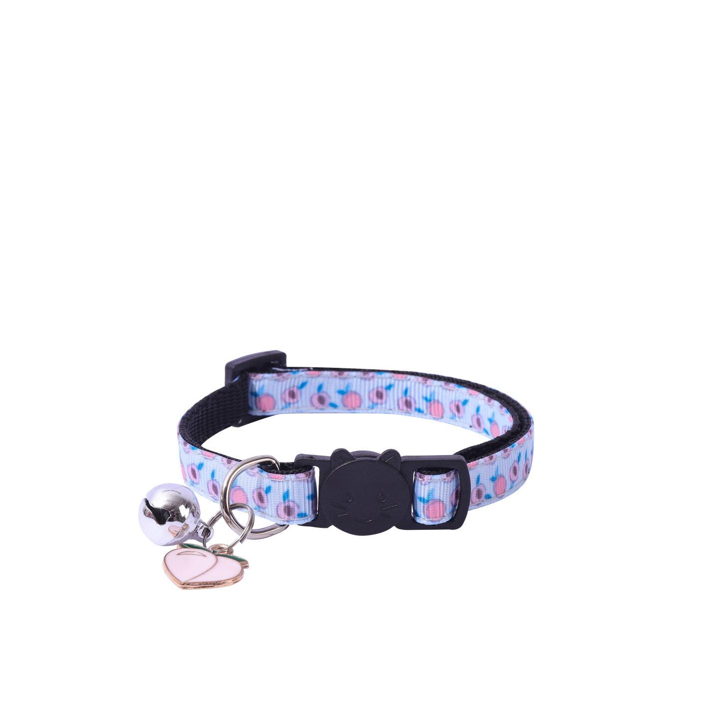 6pcs Ribbon Fruit Cat Collar with Fruit Accessories Bell