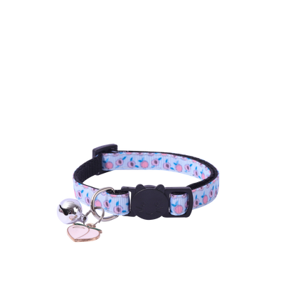 6pcs Ribbon Fruit Cat Collar with Fruit Accessories Bell