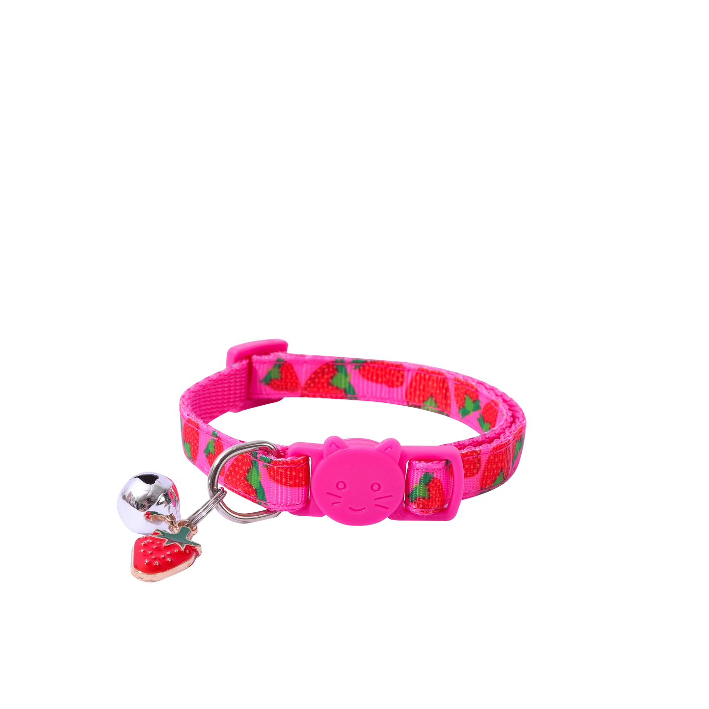 6pcs Ribbon Fruit Cat Collar with Fruit Accessories Bell