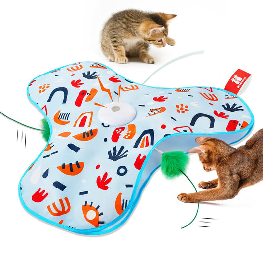 Moving Concealed Wand Feather cat toys
