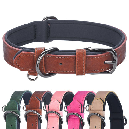 PU Leather Pet Dog Collar Soft Neopron Collars for Pet Dogs