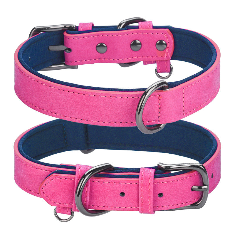 PU Leather Pet Dog Collar Soft Neopron Collars for Pet Dogs