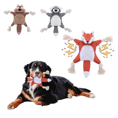 3 PCS Squeaky Plush Dog Chew Toys