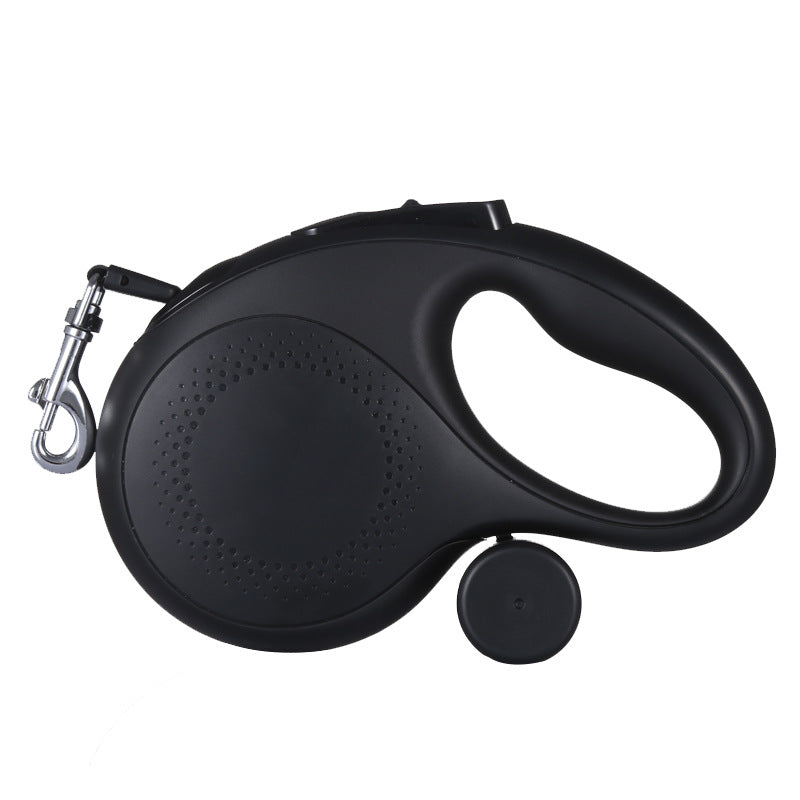 Retractable Dog Leash with Waste Bag Dispenser Soft Anti Slip Grip