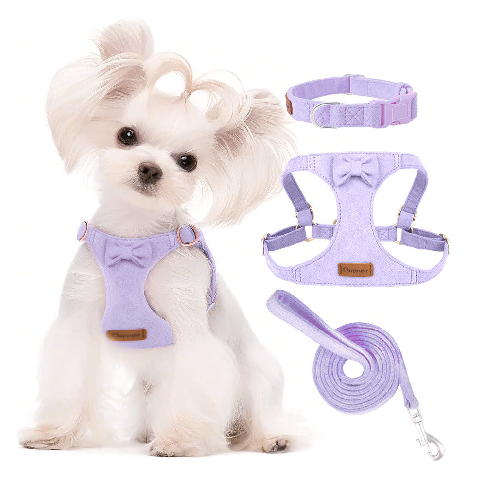 3 Pcs Vest Style Dog Outdoor  Dog Harness and Leash for Cats and Small Dogs