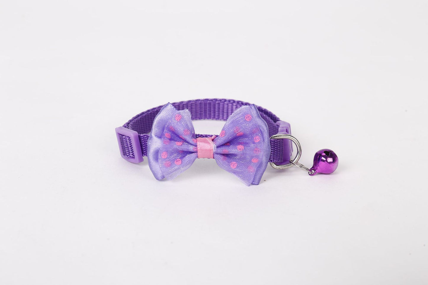 8pcs Bowtie Styles Cat Collar with Bell