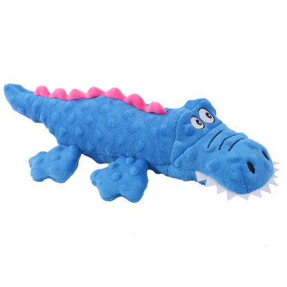 Stuffed Crocodile Plush Squeaker Dog Toy