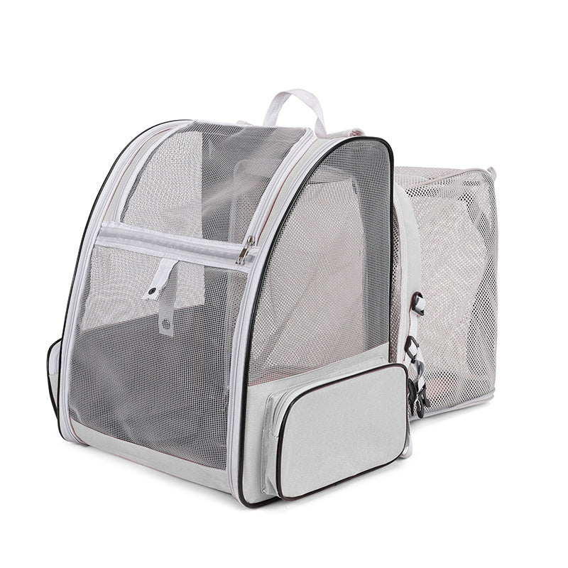 Expandable Pet Carrier Breathable Collapsible Soft Cat Travel Bag