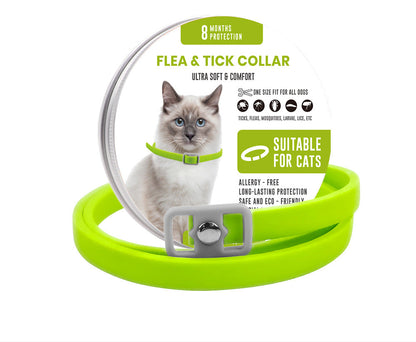 Adjustable Pet Flea & Tick Collar - 8-Month Flea and Tick Collar