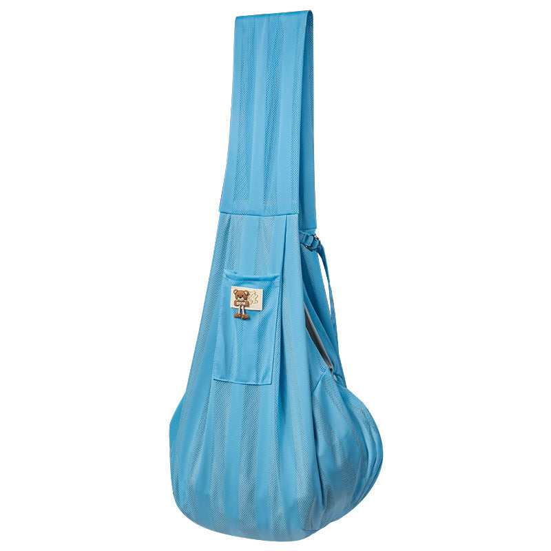 Ice Silk  Dog Sling Carrier Cool Breathable Cat Bag for Outdoor