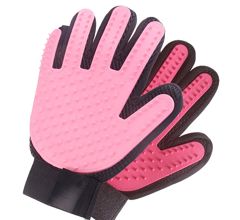 Pet Grooming Glove Gentle Deshedding Brush Glove - 1 Pair
