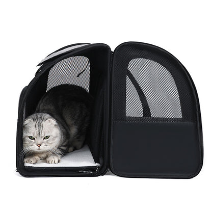 Expandable Breathable Mesh Cat Backpack Pet Carrier Backpack Great for Travel