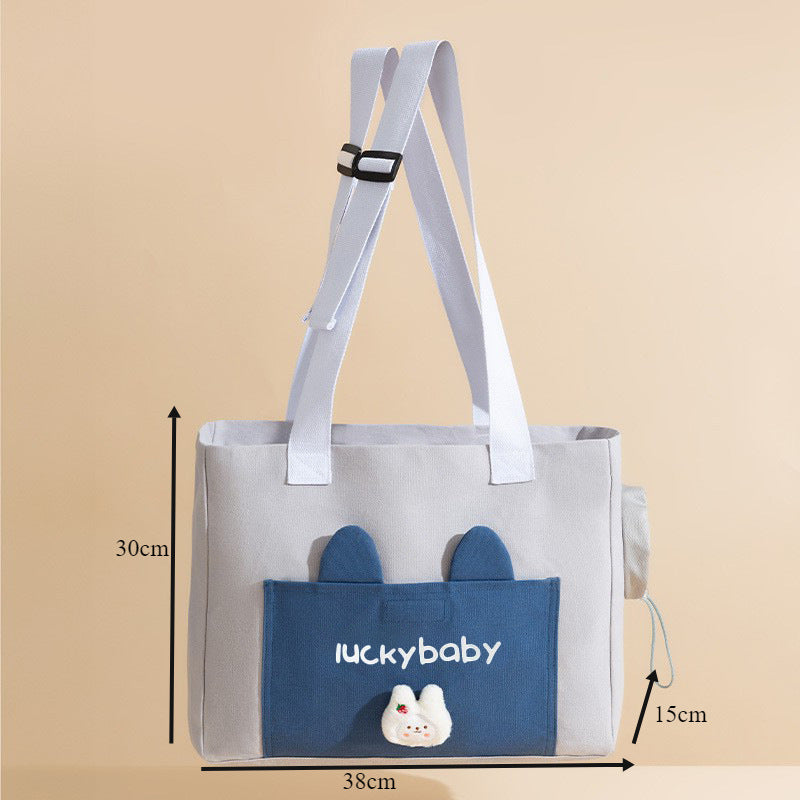 Canvas Portable Print Soft Sided Pet Carrier Tote Bag Pet Travel