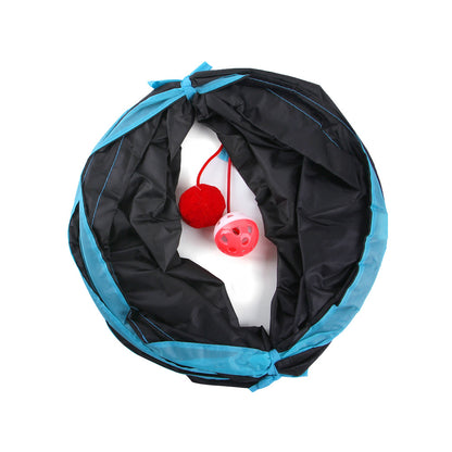 22PCS Cat Toy Feather Ball Bell Mouse Teaser Interactive Pet Cat Tunnel Set