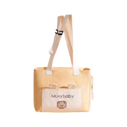Canvas Portable Print Soft Sided Pet Carrier Tote Bag Pet Travel