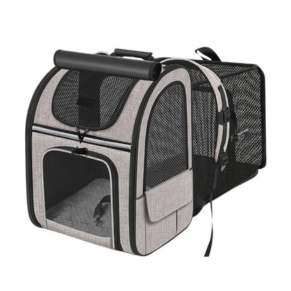 Expandable Breathable Mesh Cat Backpack Pet Carrier Backpack Great for Travel