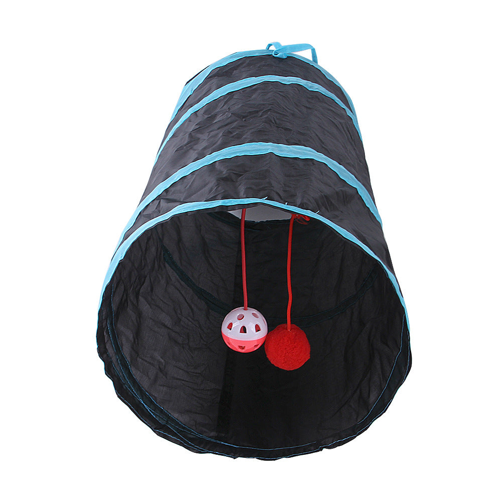 22PCS Cat Toy Feather Ball Bell Mouse Teaser Interactive Pet Cat Tunnel Set