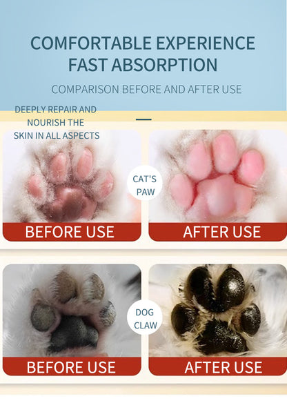 Lick-Safe Organic Paw Nose Balm Protects Dry Cracked Paws for Dogs Cats