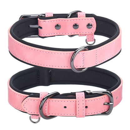 PU Leather Pet Dog Collar Soft Neopron Collars for Pet Dogs