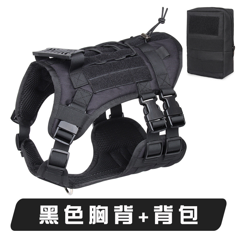 Cross-border large dog tactical strap waterproof and explosion-proof tactical chest strap medium and large dog pet vest spot wholesale