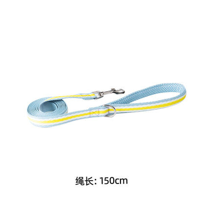 Bomei Puppy Outdoor Walking with Printed Pattern Dog Harness and Leash