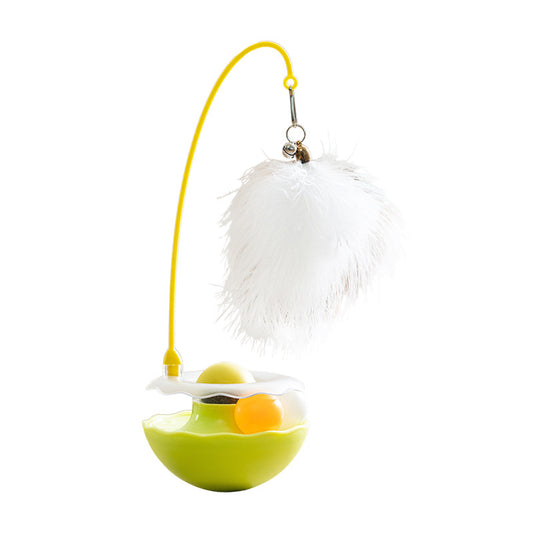Interactive Feather Toy Funny Removable Tumbler Cat Toy Feather