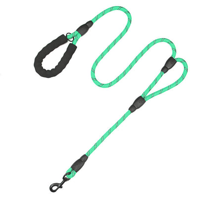 Dog Leash Reflective Traffic Padded Double Handle Lead for Control Safety Training