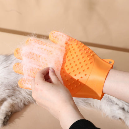 Doppelseitiger Fellpflegehandschuh für Hunde und Katzen, Reinigungsbürste zur Haarentfernung 