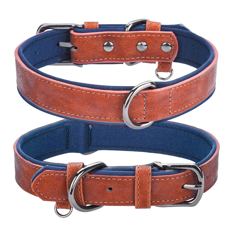 PU Leather Pet Dog Collar Soft Neopron Collars for Pet Dogs