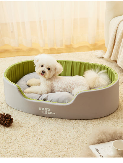 Four Seasons Pet Kennel Washable Double-sided Soft Dog Large Bed