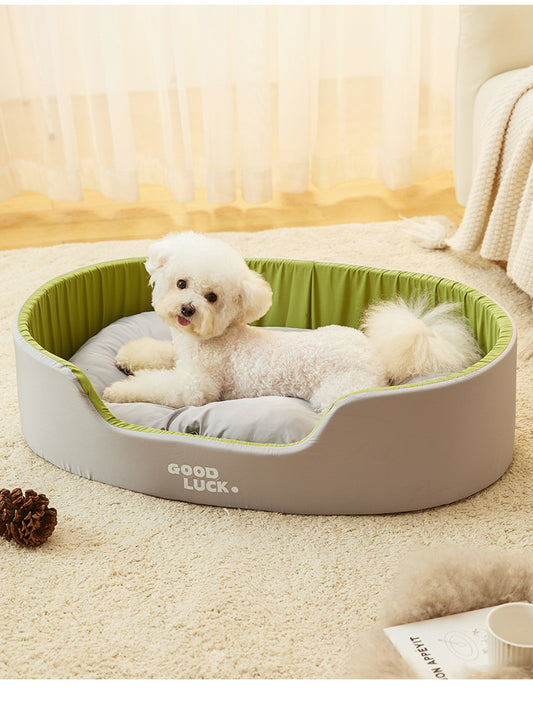 Four Seasons Pet Kennel Washable Double-sided Soft Dog Large Bed