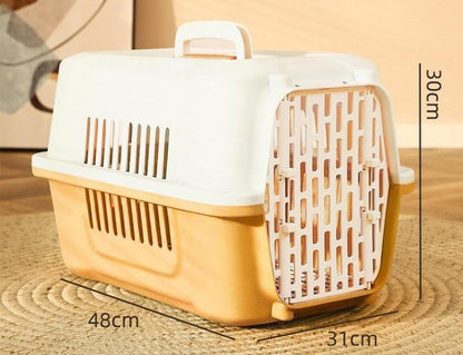 Cat air box out portable cat cage cat bag pet space box dog check box car dog cage box