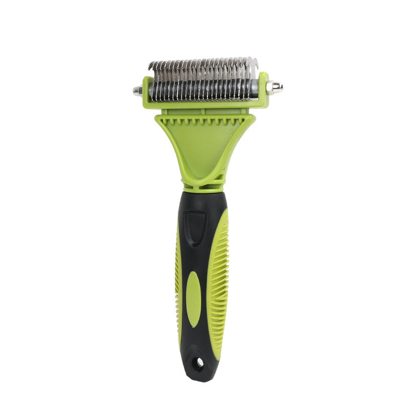 Deshedding Comb for Dogs and Cats Double Sided Undercoat Deshedder Brush
