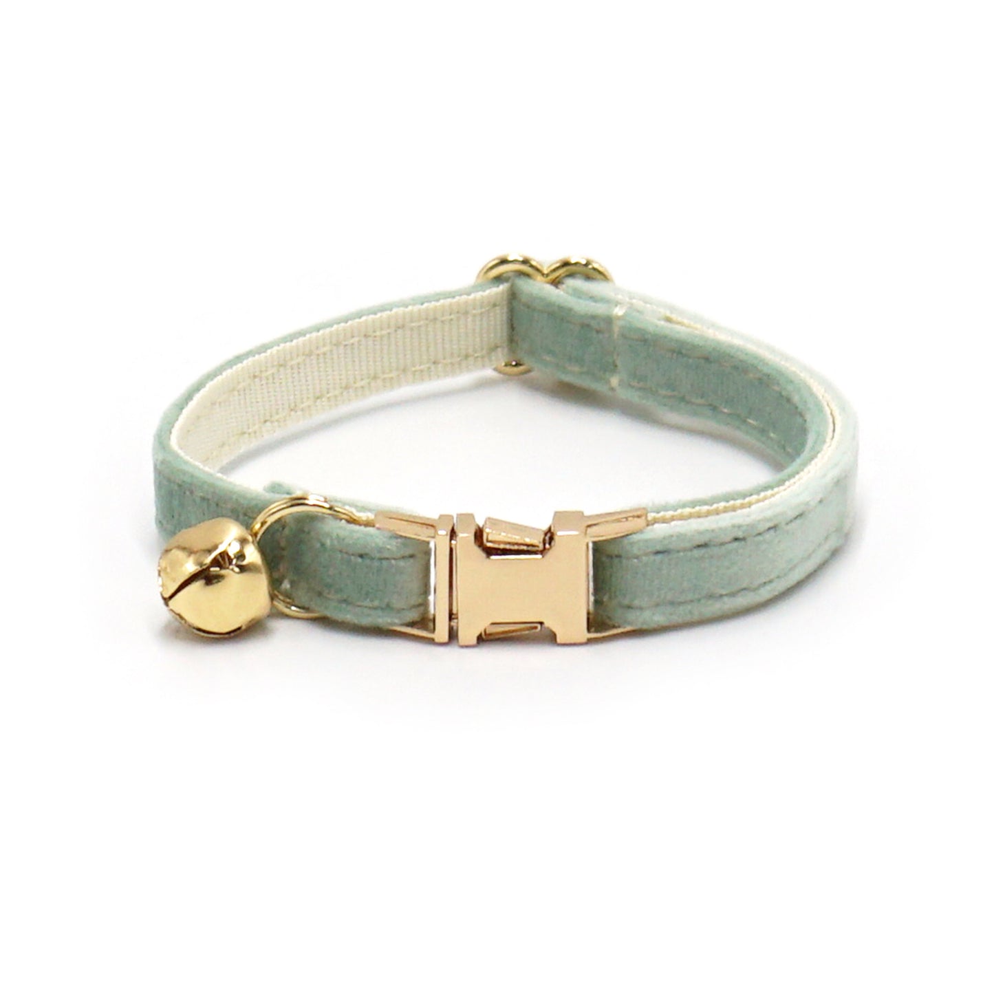 Pets Soft High Quality Velvet Personalized cat Collar With Bell