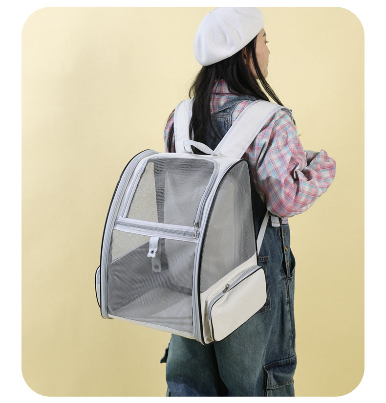 Expandable Pet Carrier Breathable Collapsible Soft Cat Travel Bag