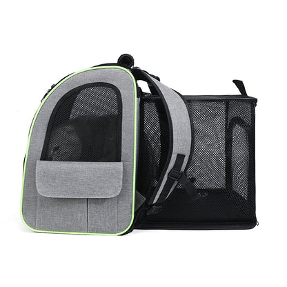 Expandable Breathable Mesh Cat Backpack Pet Carrier Backpack Great for Travel