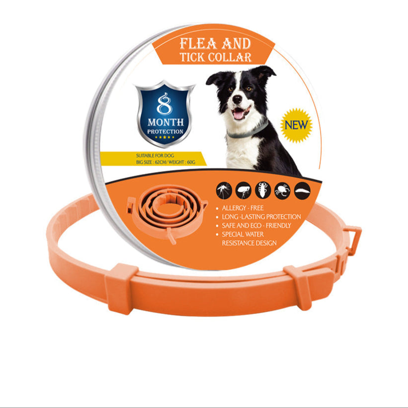 Adjustable Pet Flea & Tick Collar - 8-Month Flea and Tick Collar