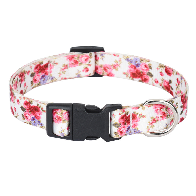 Luxury Printed Colorful Adjustable Pet Collar