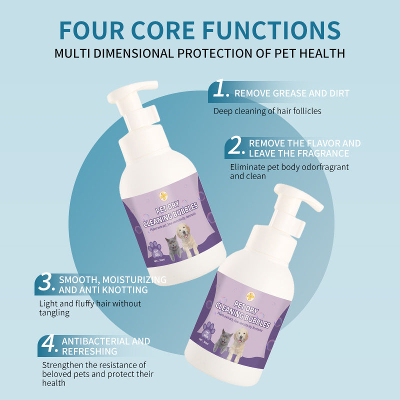 Wash Free Foam Dry Shampoo Pet Cleaning Conditioner