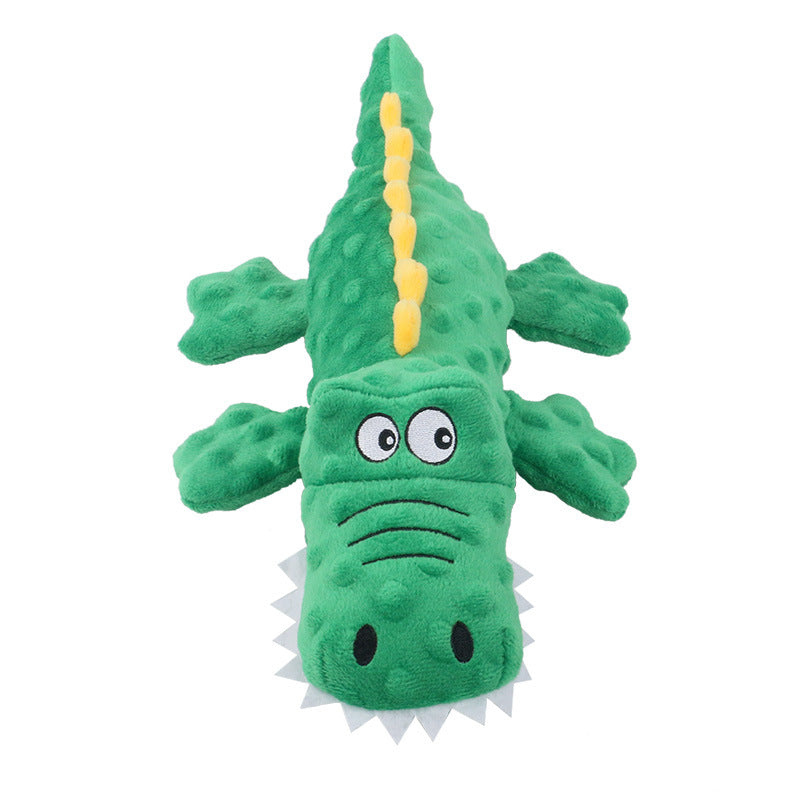 Stuffed Crocodile Plush Squeaker Dog Toy