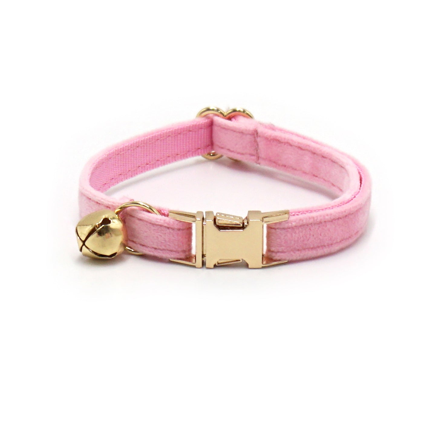 Pets Soft High Quality Velvet Personalized cat Collar With Bell
